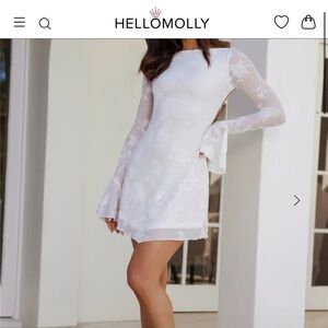 Hello Molly White Floral Dress